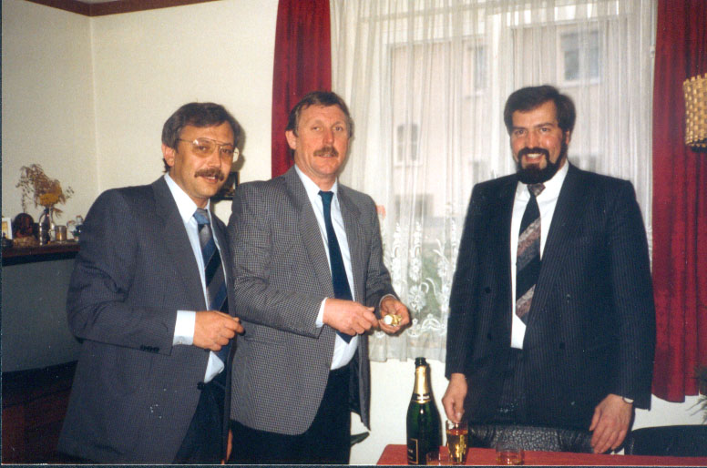 1988. Erstes Führungsteam der TA-TG Schura